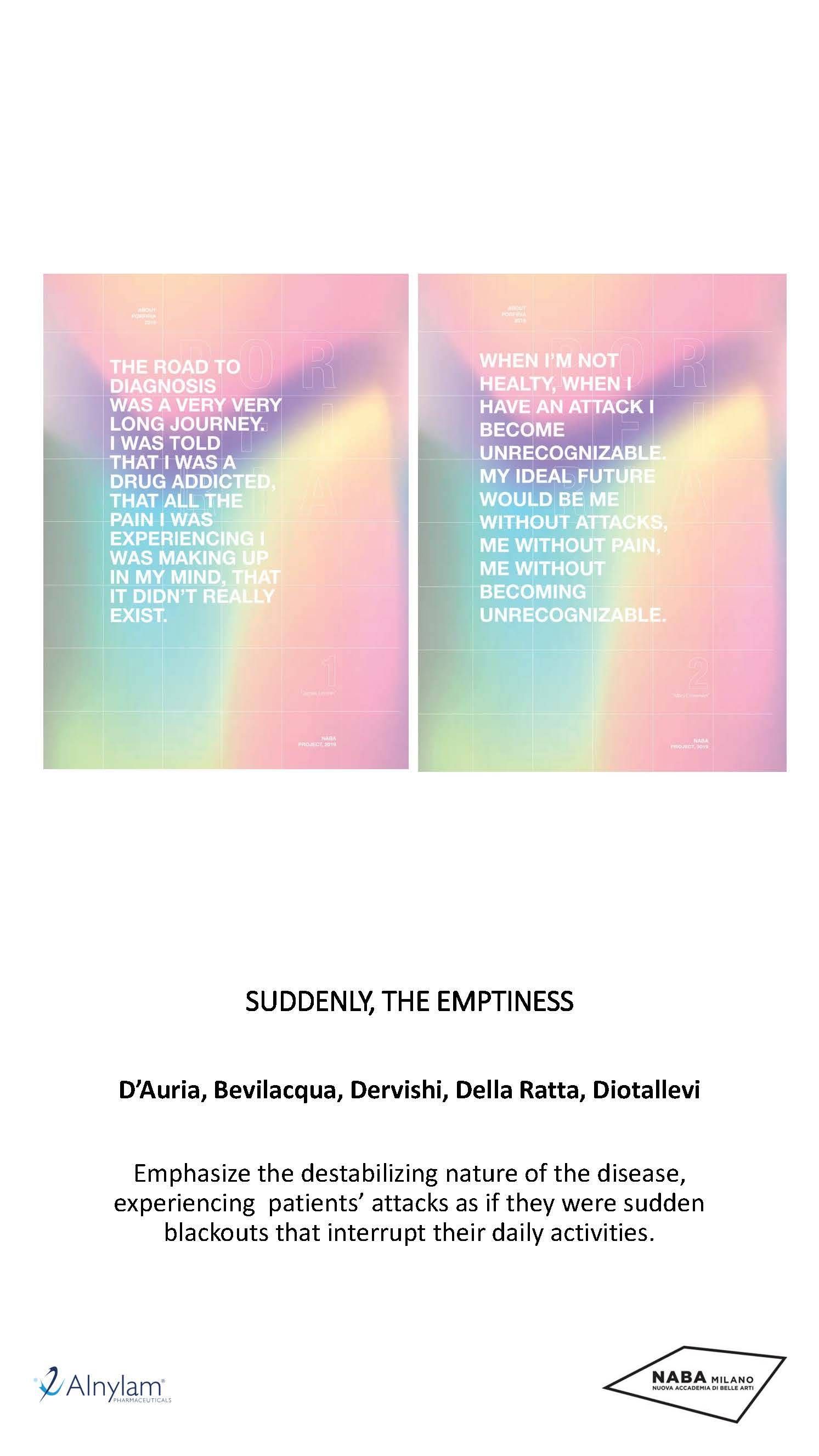 P11  SUDDENLY, THE EMPTINESS Bevilacqua, D���Auria, Della Ratta, Dervishi, Diotallevi