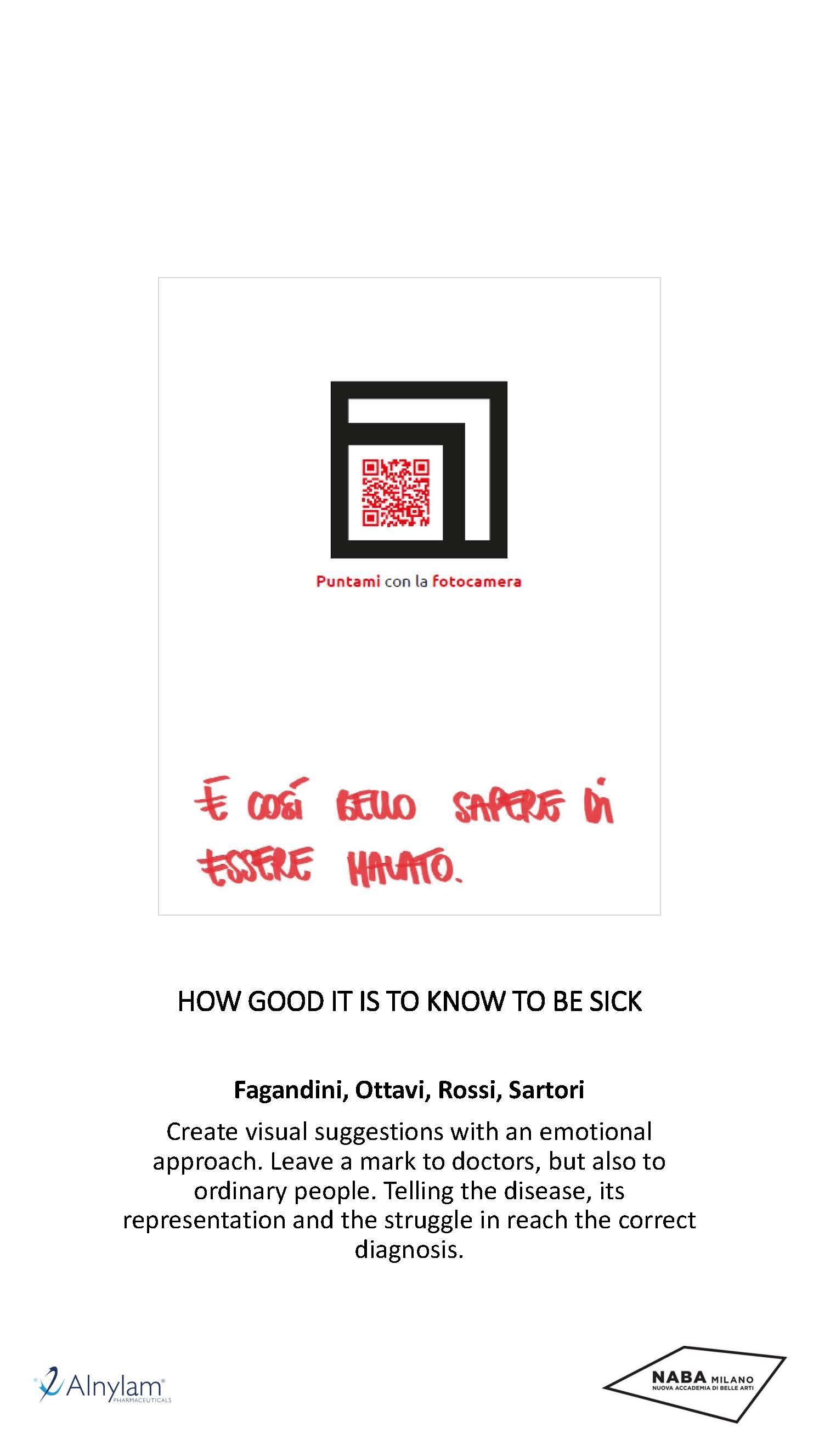 P1 HOW GOOD IT IS TO KNOW TO BE SICK Fagandini, Rossi, Sartori, Ottavi