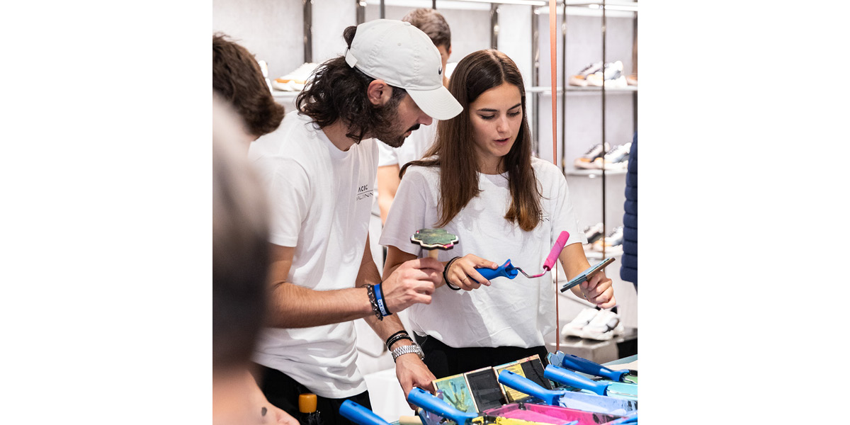 NABA x Baldinini - design details from the sustainable sneakers capsule collection with Legambiente